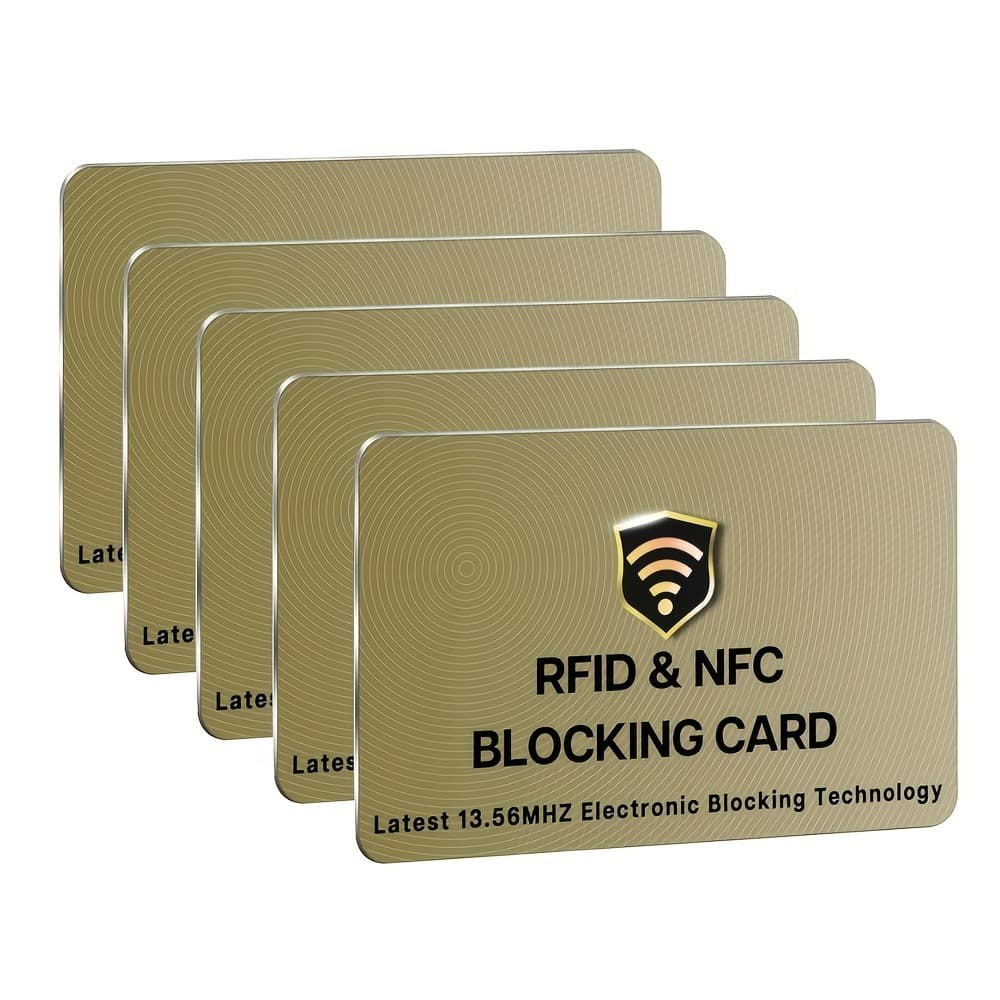 TEMU Blocking Rfid Cards, 5 Card Protects Entire Wallet Purse For , Nfc Bank Card Protector Id Atm