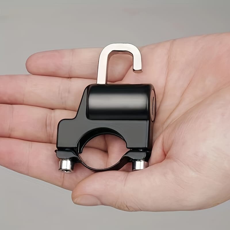 TEMU Metal Motorcycle Helmet Lock, Anti-theft Fixed Lock, Multi-functional Electric Safety Motorcycle Accessory