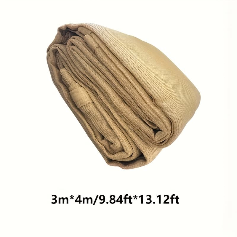 TEMU 1pc Thickened And Reinforced Courtyard Sunshade Sail Sunshade Net, Courtyard Sunshade Net, Suitable For Gardens, Outdoor Parking Lots, Planting Sheds, , Outdoor Play Sunshade Sails