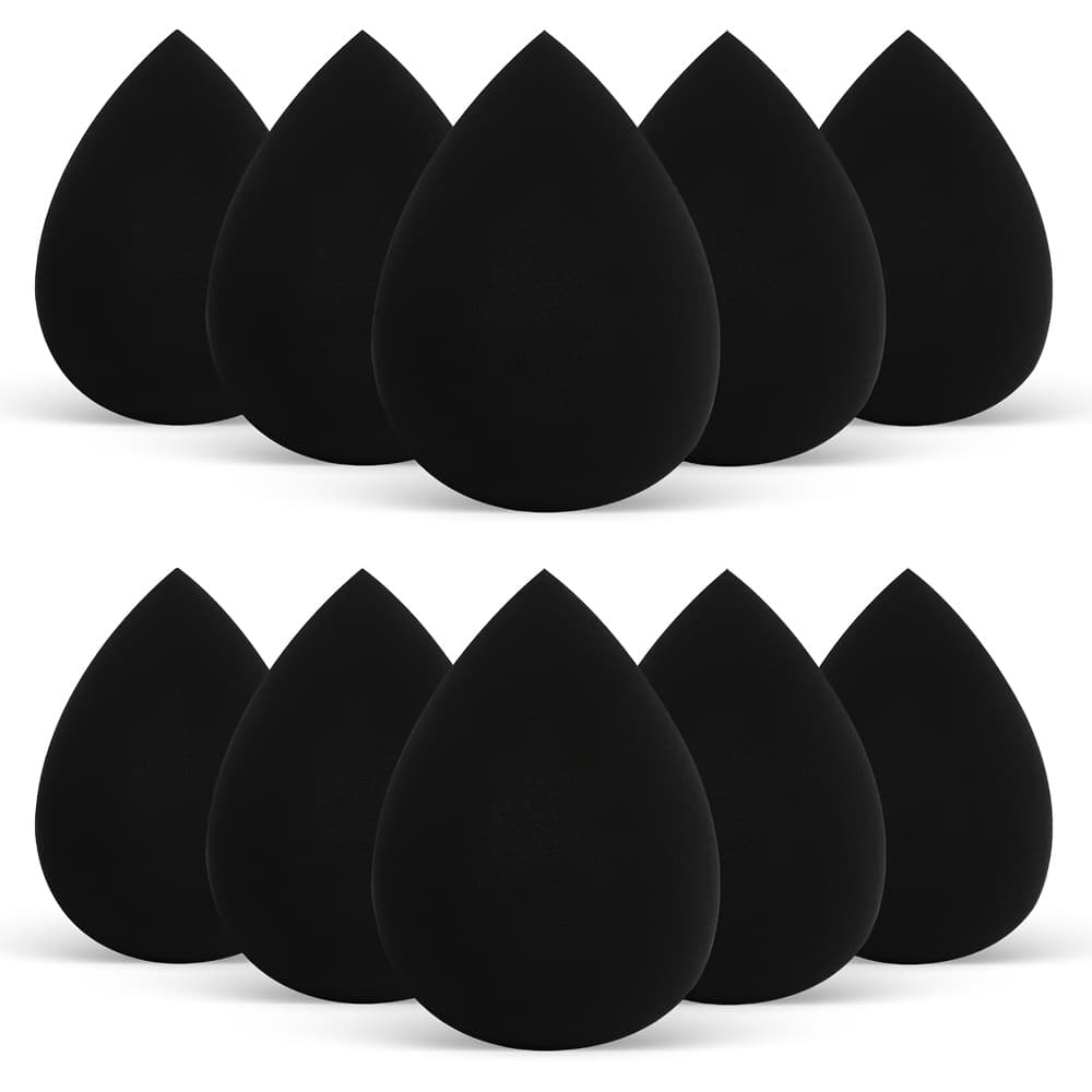 TEMU 10pcs Makeup Sponges Beauty Sponge Professional Blending Sponge Puff Ultra Soft Concealer Sponge Face Makeup Tools For Foundation, Powder, Bb Cream (water-)