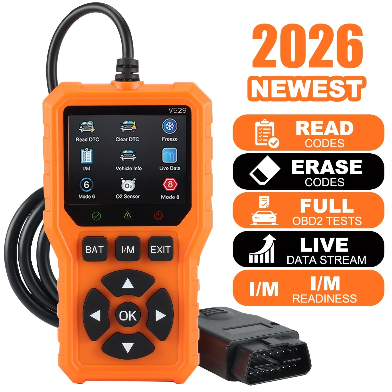 TEMU Sophisticated Obd Ii Diagnostic Scanner For Car Engine Fault Codes, Of Reading And Erasing Error Codes For Vehicles With The From 1996 , Without Battery