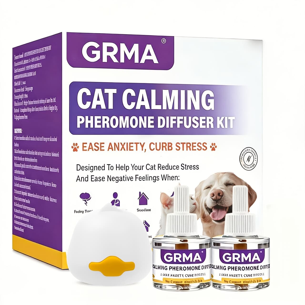 TEMU This Pet-soothing Fragrance Diffuser Set Features A 2-in-1/ 3-in-1 Design, Effectively Reducing Conflict And Fighting Pets. It Lasts