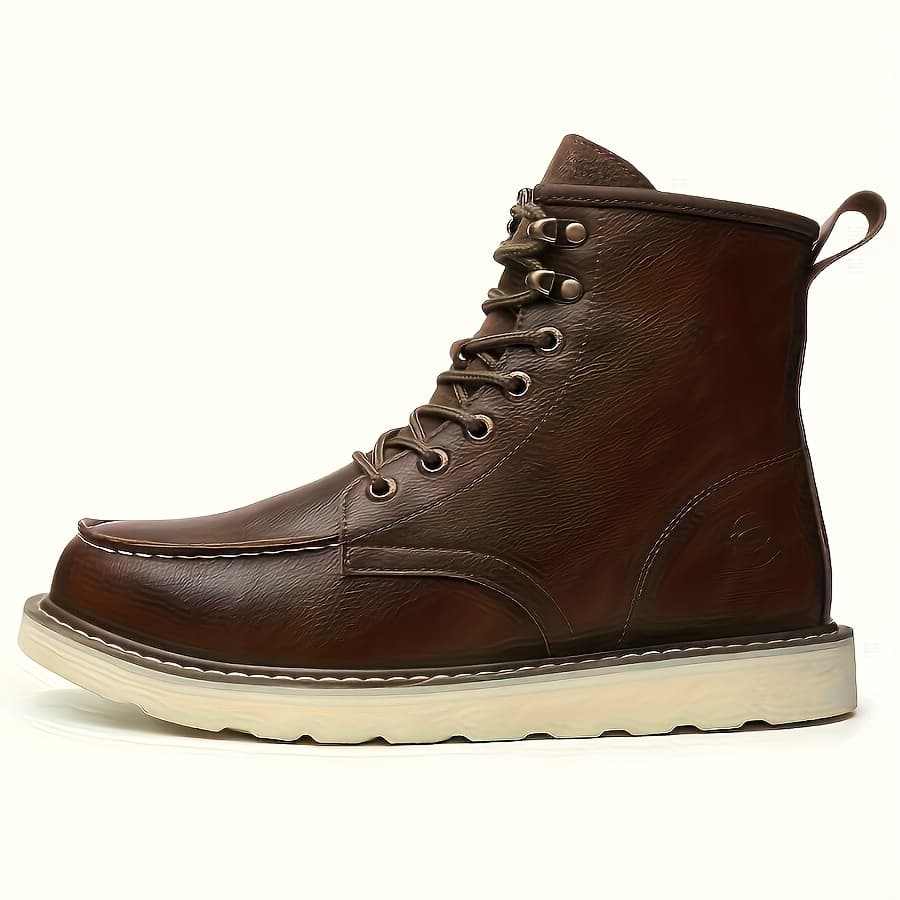 TEMU Anti-smashing, Anti-stabbing, Anti-slip And Wear-resistant Work Boots With Sole