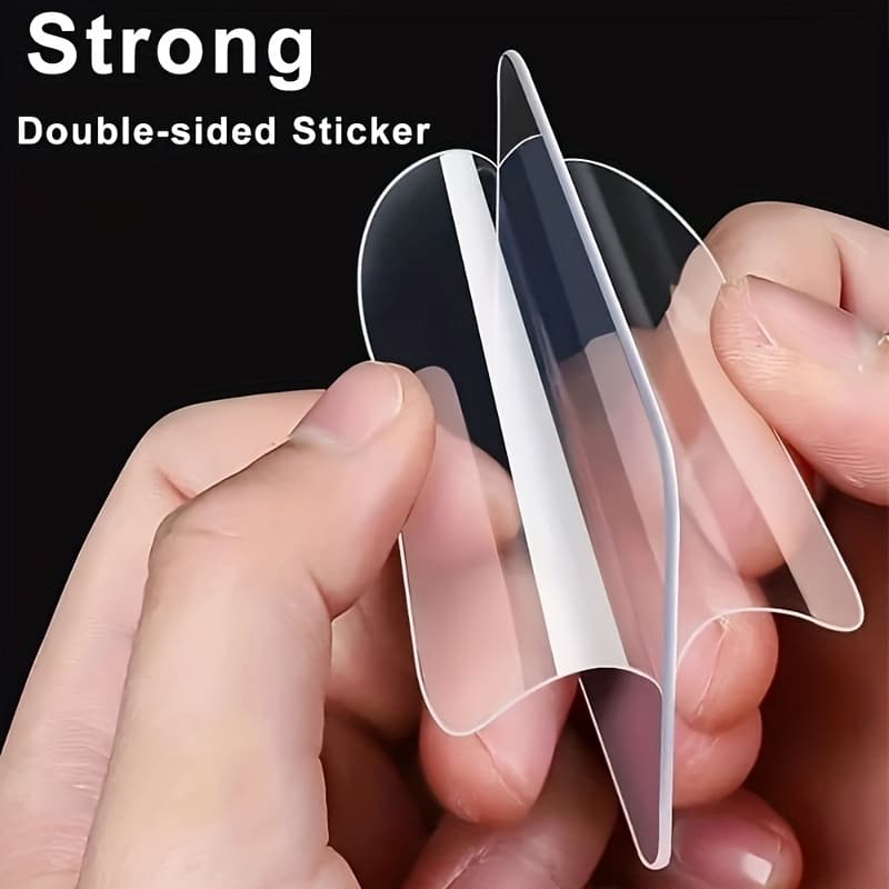 TEMU 50pcs Nano Double-sided Adhesive Super Strong Adhesive Thickened High Strong Adhesive Wall Fixer Universal Trace-free Transparent