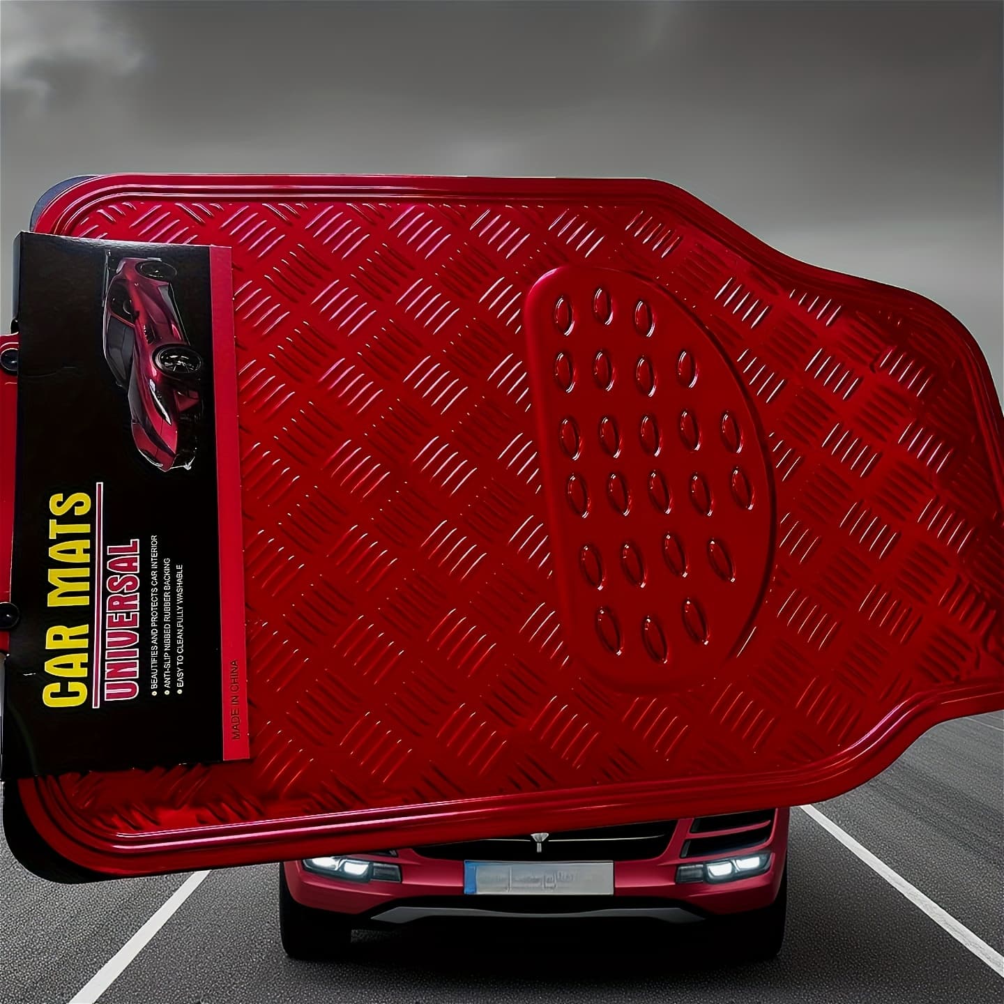 TEMU 4pcs Of Front And Rear Car Floor Mats And Carpet Mats, Suitable For Most Cars, Suvs, And Trucks, In Multiple Colors