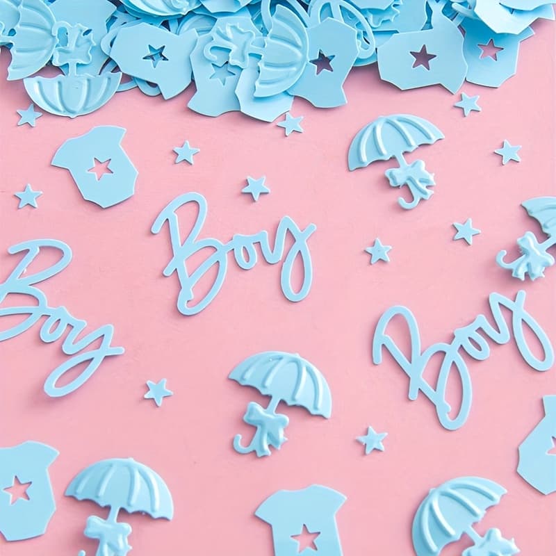 TEMU Shower Confetti, Shower Gender Revealing Party Decoration Supplies, Birthday Party Confetti