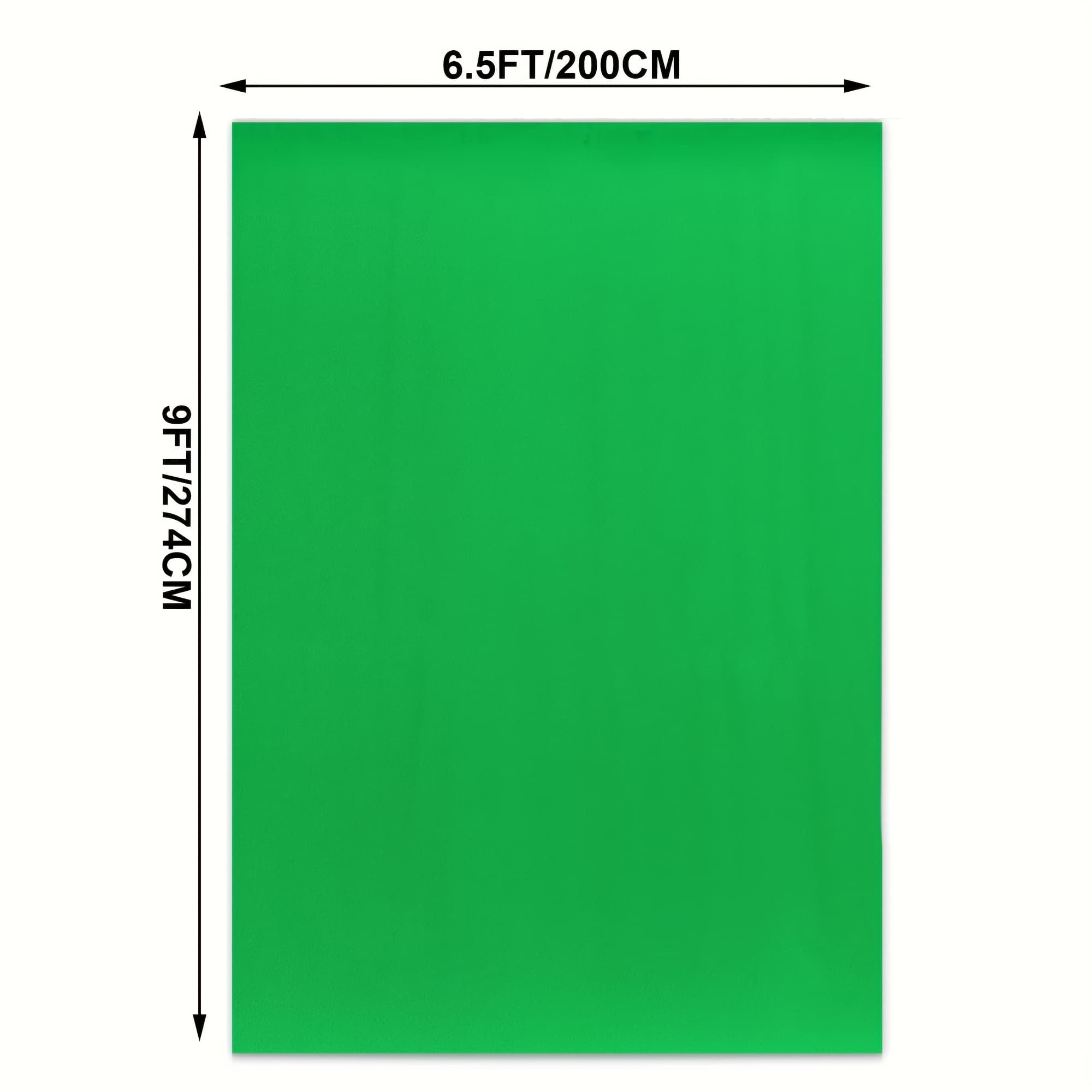 TEMU 2d Flat, Green Screen Backdrop, Pure Background For Streaming Zoom, Green Photo Backdrop Curtain For Photography, Thick Polyester Fabric Cloth For Photoshoot Decor For (no