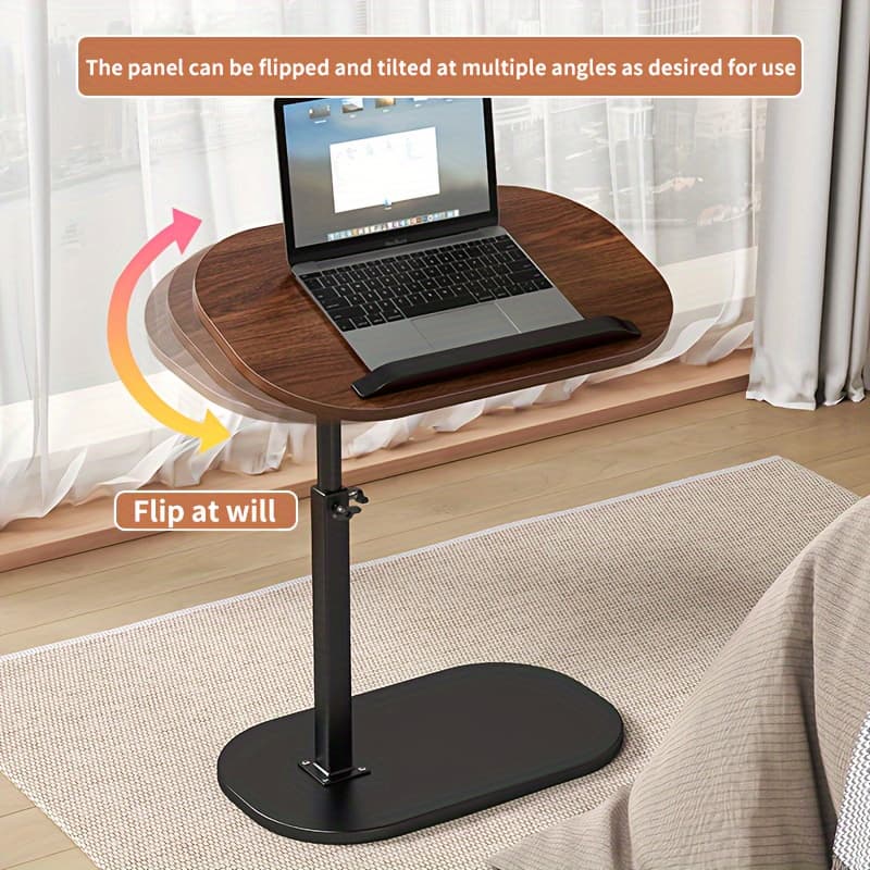 TEMU Office Desk Computer Laptop Table, And Adjustable Side Table/folding Table, Suitable For Home Office Desks, Coffee Tables And Bedside Sofas, Used In Office Reception, Offices, Holiday And Gift