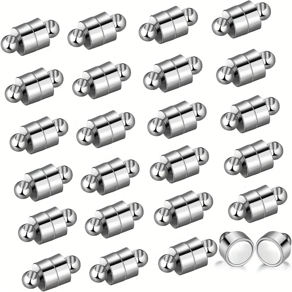 TEMU Magnetic Necklace Bracelet Clasps Magnet Converter Jewelry Clasps Extenders Locking Clasps For Bracelet Necklace Making
