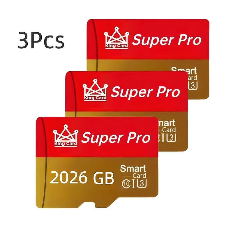 TEMU 3-pack 2026gb Large Capacity Memory Card Adapter & Sd/tf/ Card Reader With Type-c Interface | Otg Compatible For Smartphones, Tablets, Digital Cameras - External Storage Adapter With Storage Box