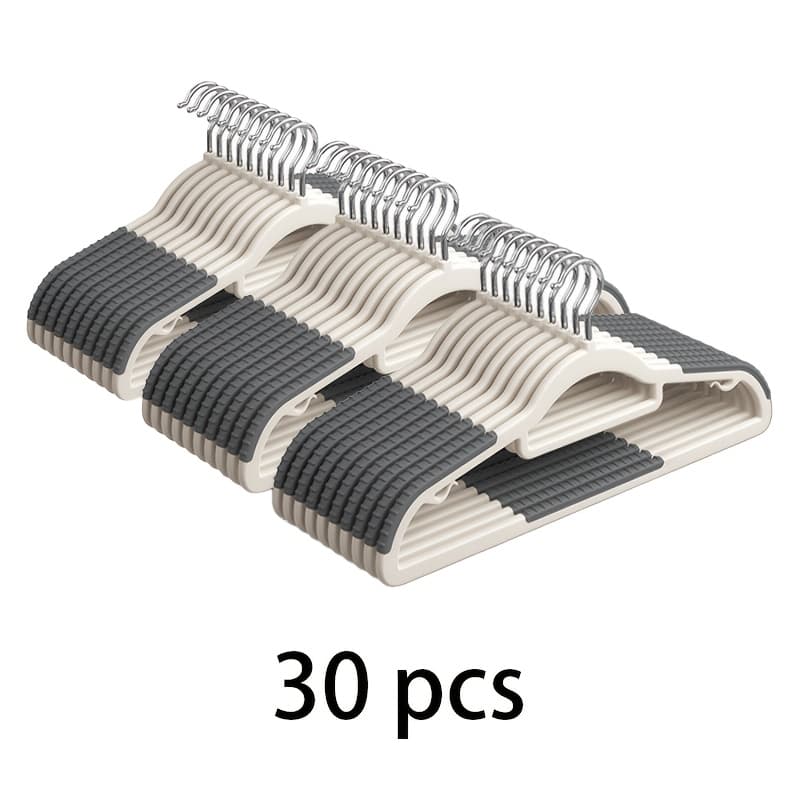 TEMU Anti-slip, Stylish And Thickened Hangers: Trace-free Hanging, Multi-functional For Wardrobe Organization. Lengthened, Suitable For Dry And Wet Use, Space-saving A Storage Helper.
