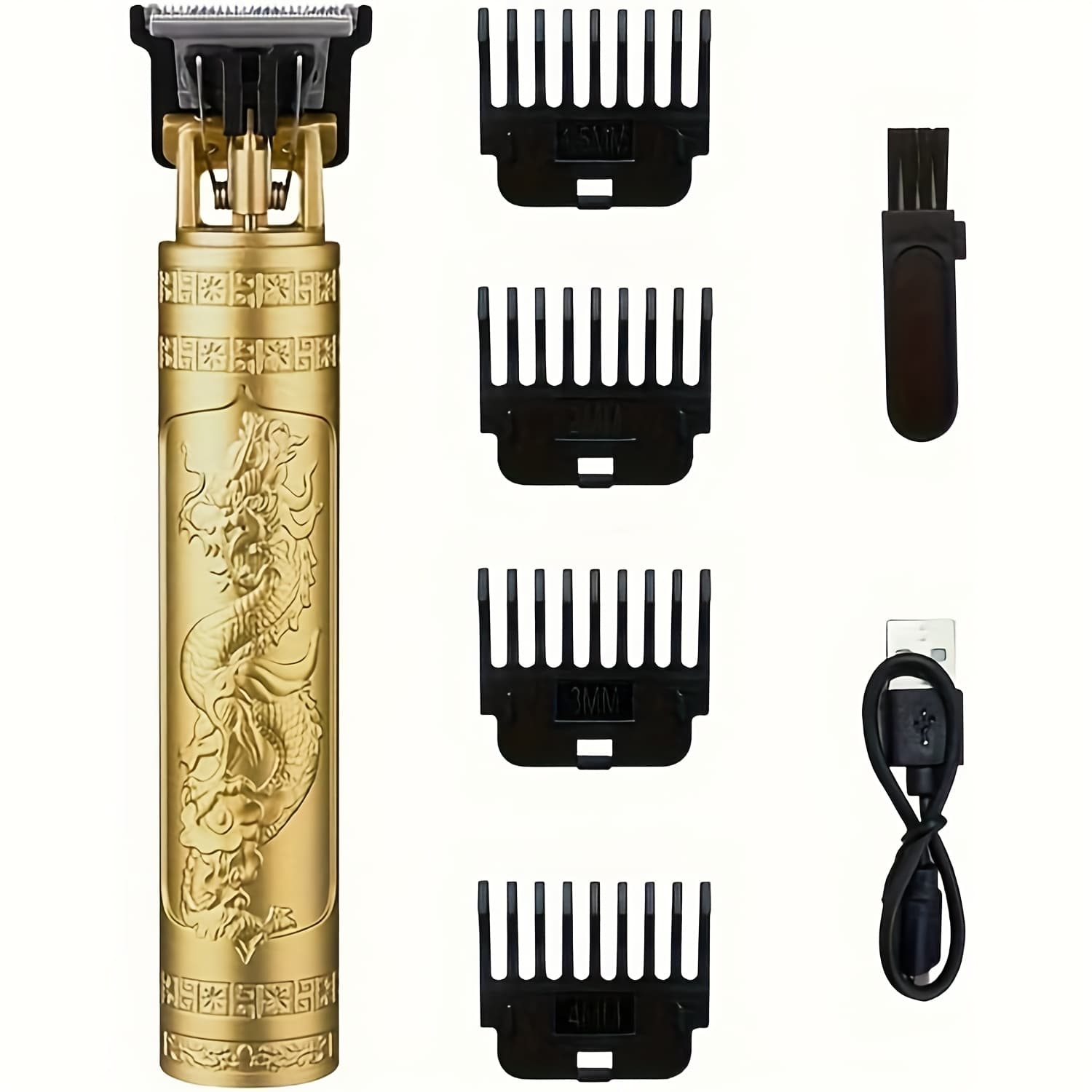 TEMU Quick Charging Wireless Hair Clipper, Nose Hair Trimmer, And Beard Groomer | Ceramic For Travel/ - Perfect For Skincare, Gifts For Men, And Father's Day Surprises