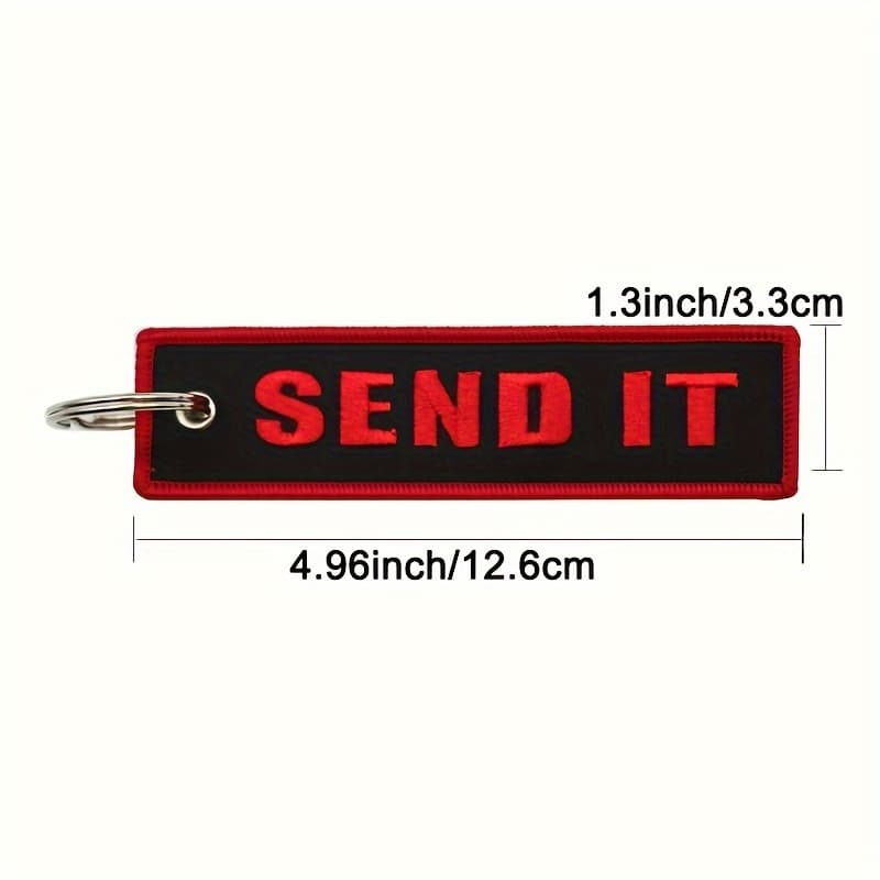 TEMU 1pc Embroidered Keychain For Motorcycles, Cars, Sportbikes, Atv, Utv - Key Ring Additions