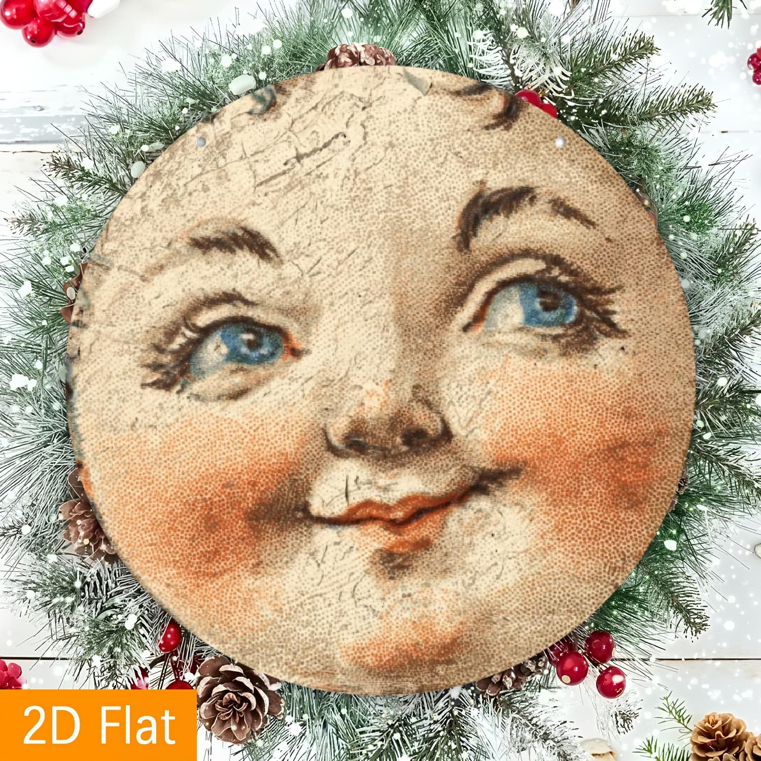 TEMU 2d Flat, 1pc Vintage Rustic Metal Wall Decor - Farmhouse Decoration With , , Durable Aluminum Sign For Home, Cafe, Garden, Christmas - Indoor/outdoor Hanging Art Gift Idea