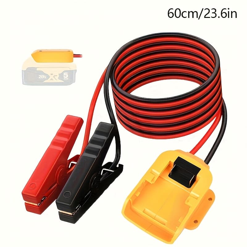 TEMU Starter Jumper Cable With Adapter, Suitable For 18v/20v Dcb Battery Starter, Portable Battery Pack, Does Not Jumper Cable, Does Not Battery
