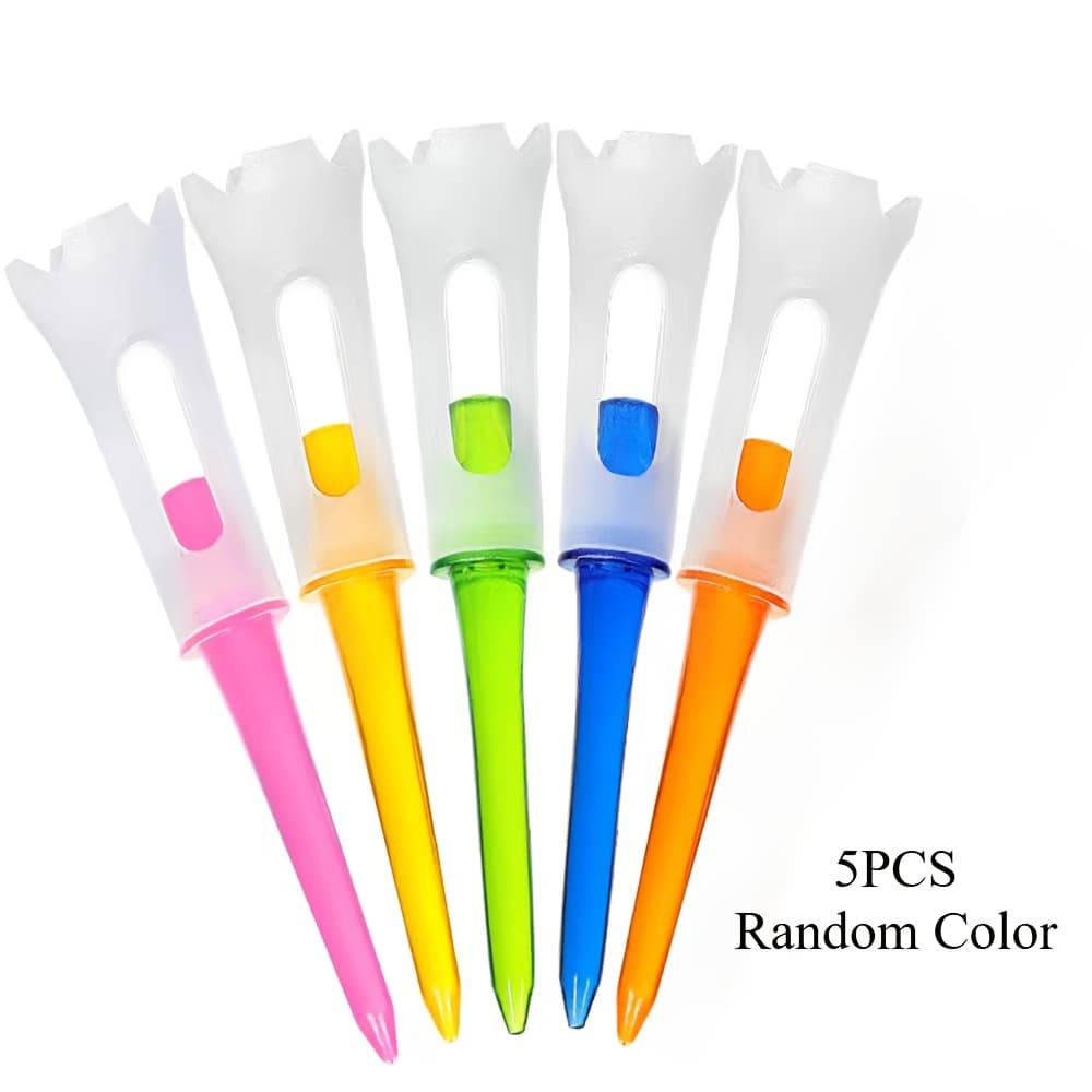 TEMU Random Color Golf Double Layer Studs Golf Supplies Tee Soft Rubber Low Resistance Studs 3.3 Inch New Studs