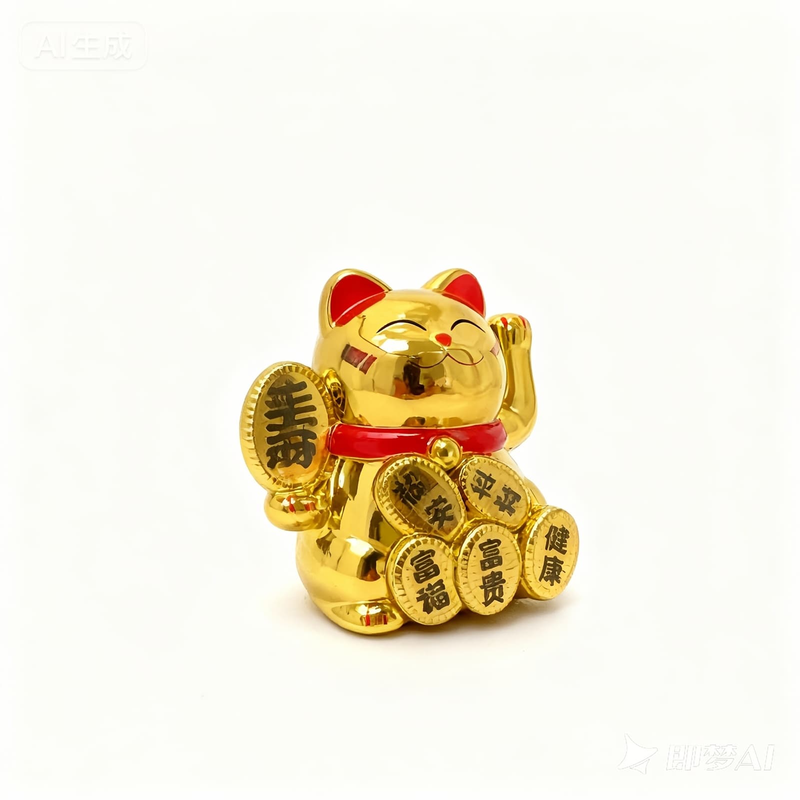 TEMU Cat Waving Arm Solar Powered, Shui Cats Waving Wealth Cat Solar Statue Decorations For Decorating Car Business Opening