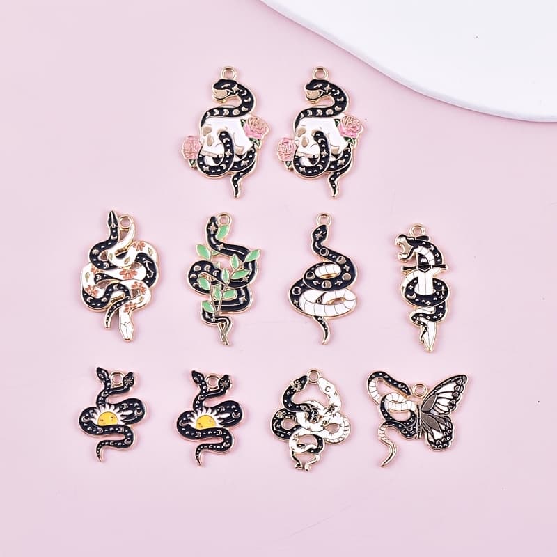 TEMU 10pcs Double Headed Sun Double Alloy Charms Jewelry Earrings Necklace Jewelry Additions