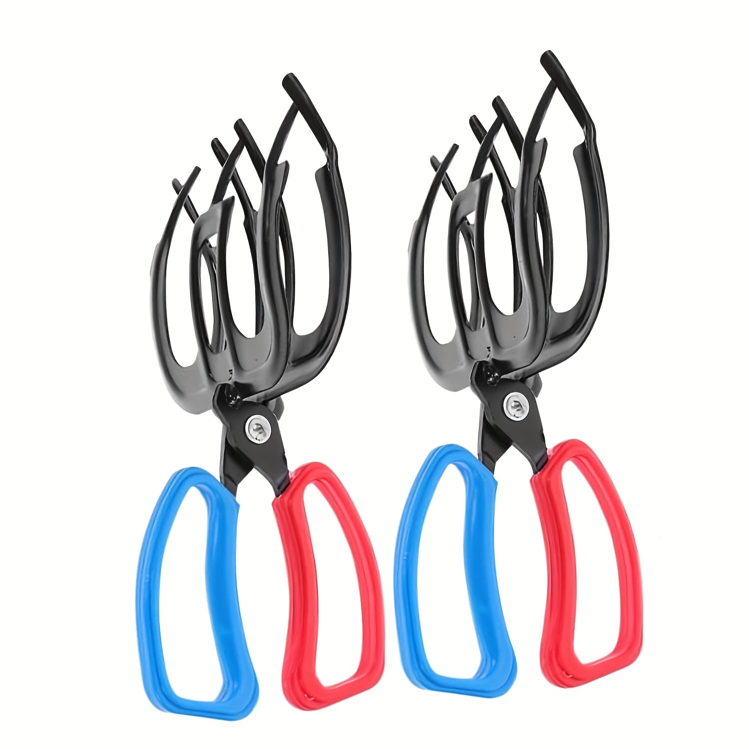 TEMU 2pcs Plastic Fishing Gripper Tool Multi Functional Fish Holding Pliers With Skid Handle Control For Freshwater Fishing Enthusiasts, High-quality, Without Battery