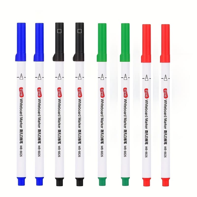 TEMU 0.5mm Micro- Erasable Whiteboard Marker, Teaching And Office Creative Colorful Marker Pen, Water-based Easy-to-erase Teacher Art Postgraduate Entrance Exam Marke