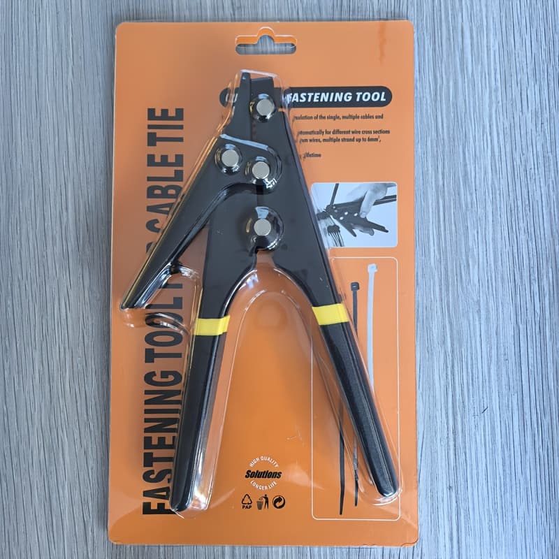 TEMU 1 Piece Of A Black, High-quality Adjustable Tension Cable Tie Gun, A Tool Designed For Fastening And Cutting Nylon Cable Ties, Convenient And User-friendly