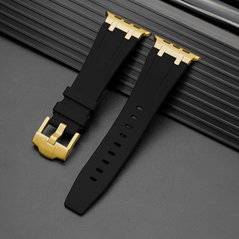 TEMU Silicone Sport Strap Is Compatible With Applewatch345678 Series9/ Outdoor Sports Strap38mm/40mm/41mm/42mm/44mm/45mm/49 Mm/iwatch Silicone Strap With Stainless Steel Adapter