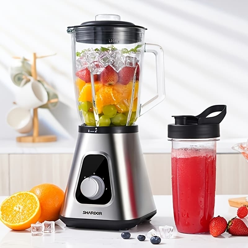 TEMU Shardor 1200w Blender, Smoothie Maker And Milkshake Machine, 52 Oz Countertop Blender And Set, 3 Adjustable For Fruit Beverages, Smoothies, Sauces, Perfect Gifts For , High Capacity