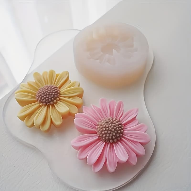 TEMU 1pc Daisy Silicone Mold For Crafts And Supplies - Versatile Diy Tool