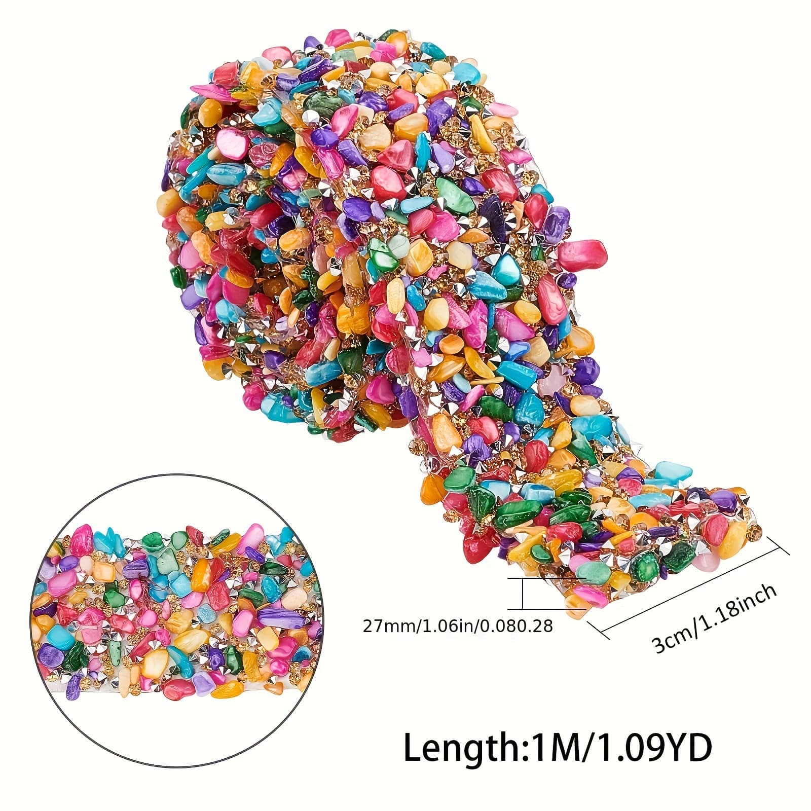 TEMU -adhesive - 1 3cm , Mixed , For Diy , , & Bag Embellishments