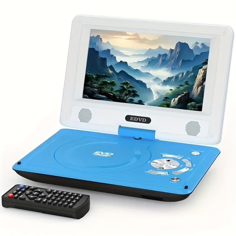 TEMU 11 "portable Dvd Player, 1280*720 High-definition Screen, No Restrictions, Supports Multiple Formats For , Dual Speakers, Rechargeable For 5 Hours, Suitable For Car Travel