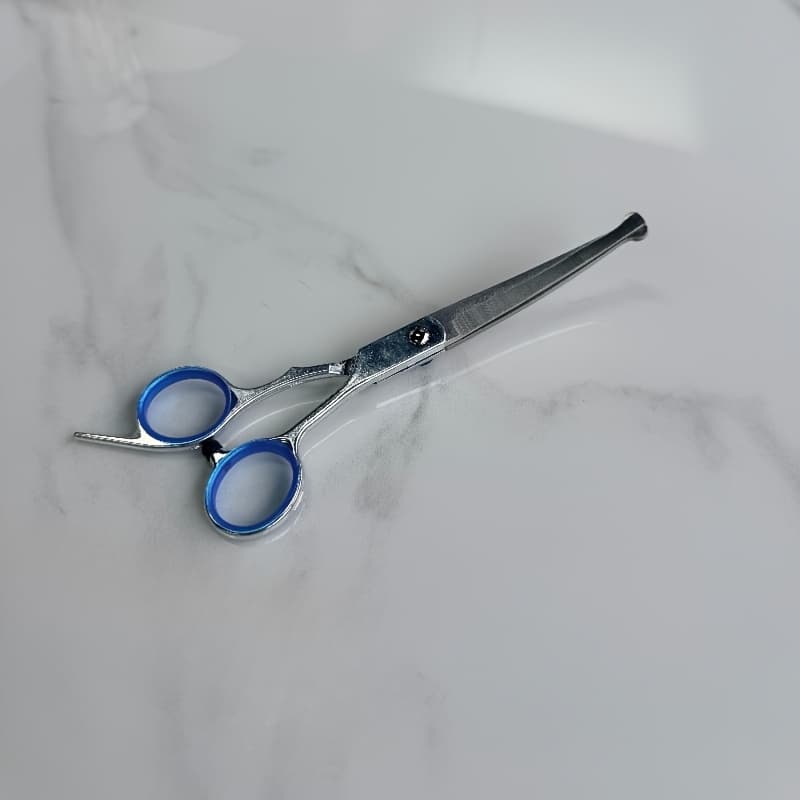 TEMU Grooming Scissors Set - Safe Rounded Tip Design, Stainless Steel Scissors For Dogs And Cats