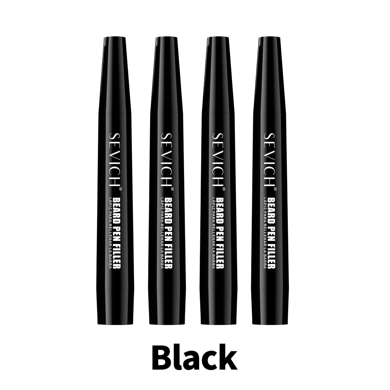 TEMU Set Of 4 Sevich Beard Pens For Men, Includes A Beard Pencil And Hair Brush, Designed To Be Waterproof And Long-lasting, Perfect As A Gift For Fathers And For Halloween Costumes