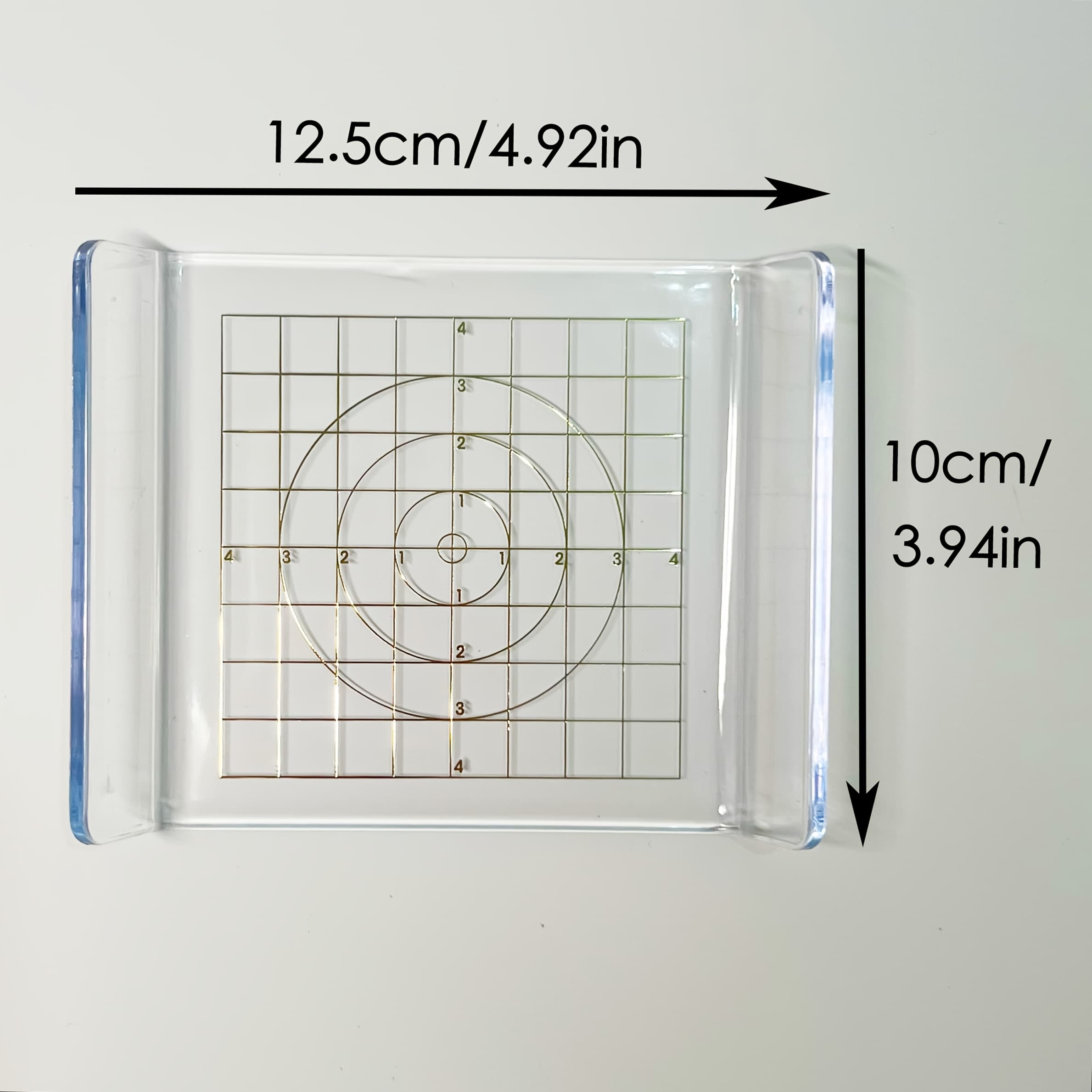 TEMU Plastic Clay Roller With Measurement Scale - U-shaped, Rectangular Pottery & Sculpting Tool For Diy Clay Crafting, Non-electric Material