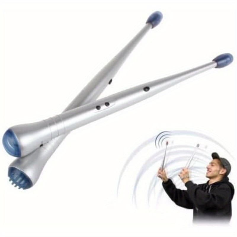 TEMU Electronic Drumsticks Rhythm Drumsticks Air Percussion Drumstick Set Practice Music Product Easter Halloween Christmas New Year Holiday Promotion Gift (does Not Produce Drum Sounds; No )