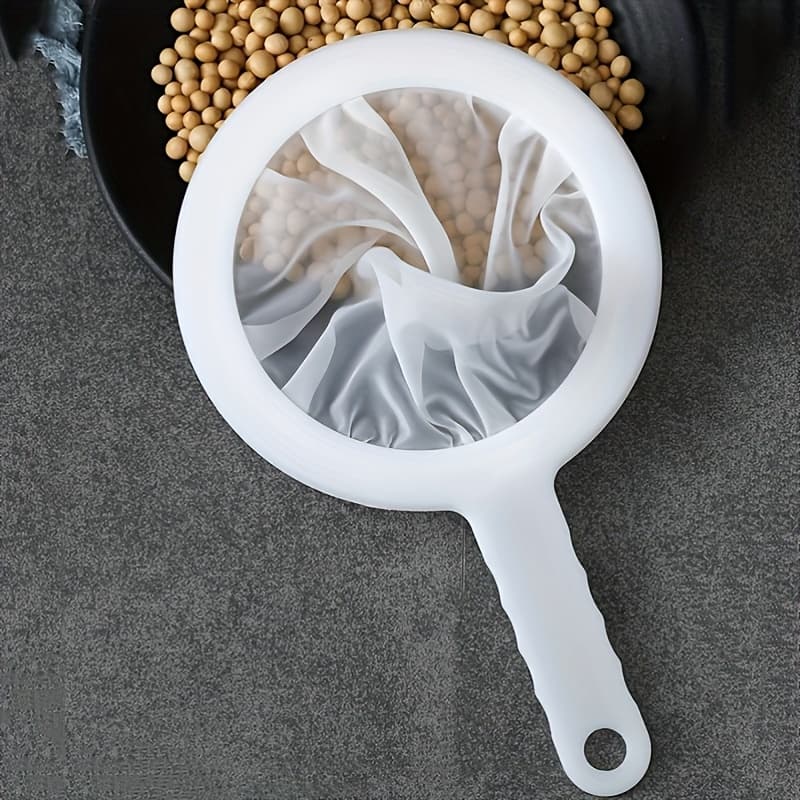 TEMU 1pc 400 Mesh Fine | Multifunctional, , Hanging, Reusable, Easy To Clean, Suitable For Home Brewing Kitchen, Juice, Flour, Made Of Plastic