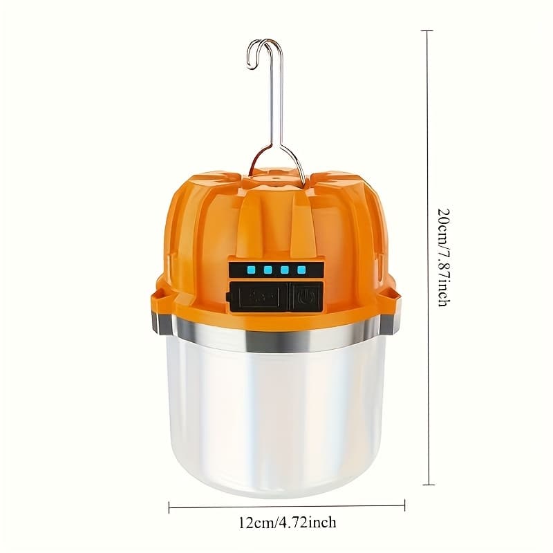 TEMU Rechargeable Led Camping Light With Usb Charging, Hands- Light With Hook - Exploration, Mountaineering, Emergency , And Holidays, Camping Accessories