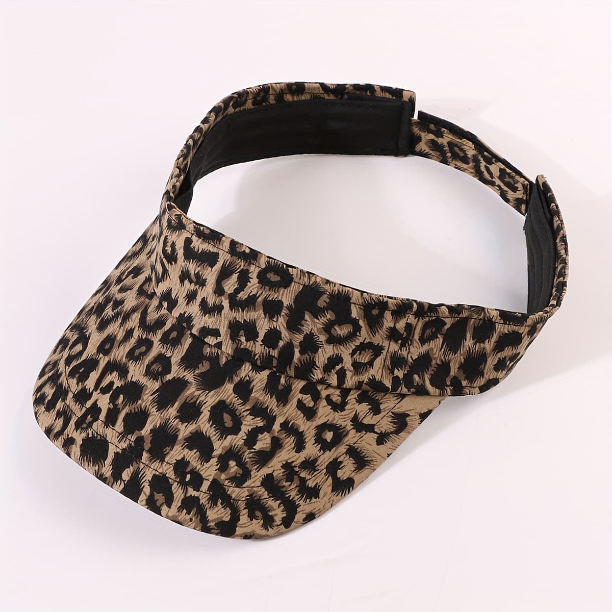 TEMU A Women's Fashionable Leopard Print Hat With Random Placement And Adjustable , A Trendy And Versatile Hat For Outdoor