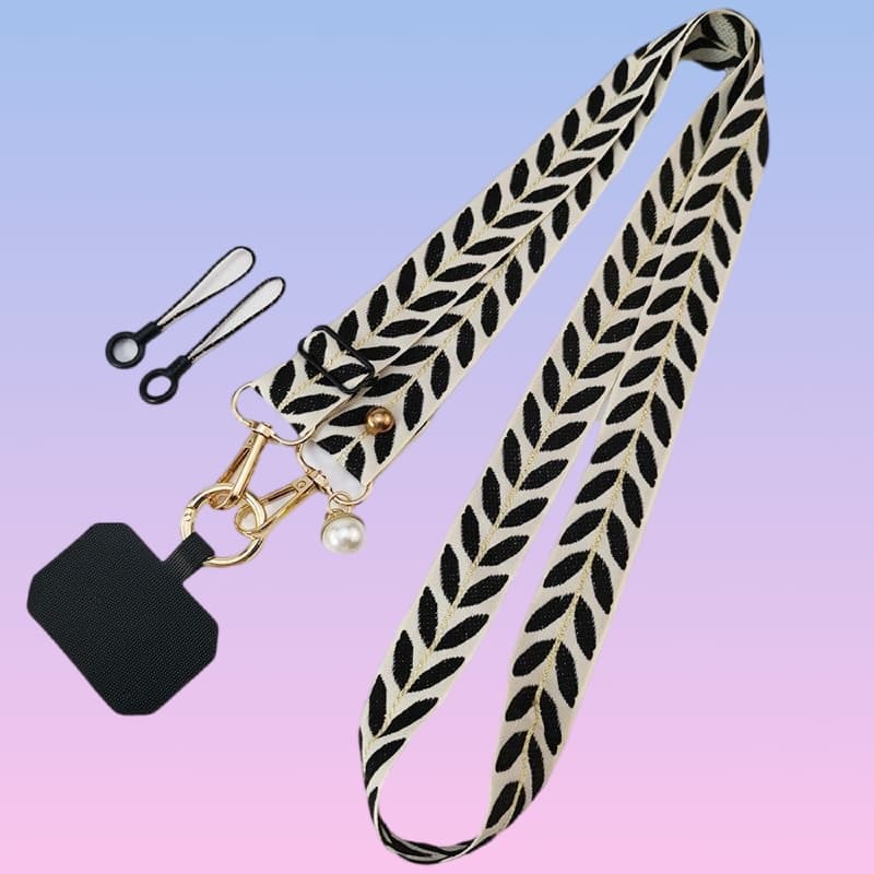 TEMU Adjustable Crossbody Phone Lanyard With 2 Ways To Use, Candy-colored Neck Strap With Bead Decoration, Easy To Carry And Anti-lost