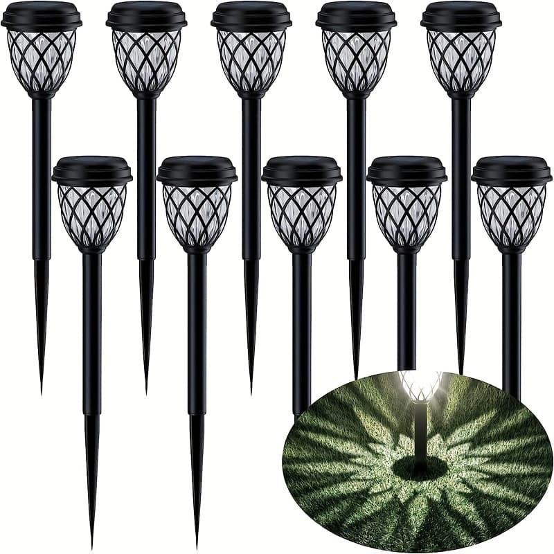 TEMU Solar-powered Landscape Lawn Lights, Solar-powered Lights, Solar-powered Led Lights, Ip44, Your , Gardens, Yards, , Decks, Driveways, And Campsites