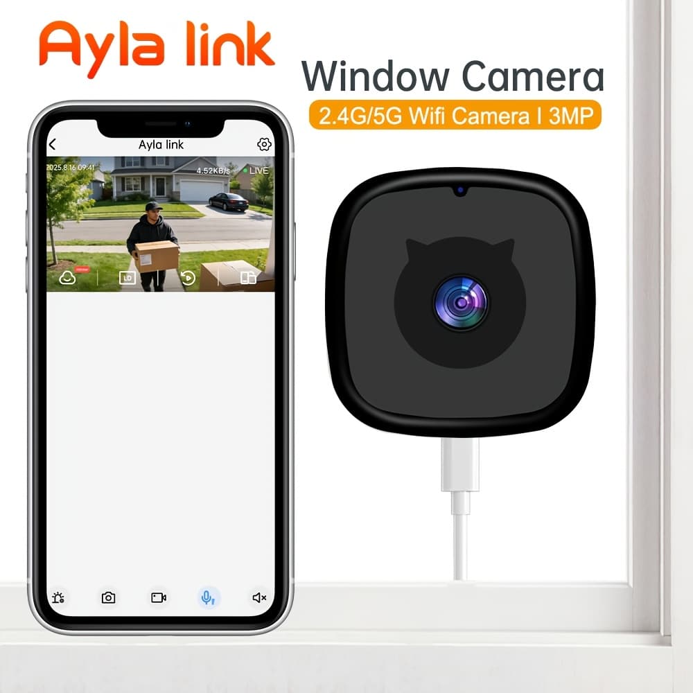 TEMU Ai Indoor 3mp 1296p Window Home Security Wireless Camera - Protect What , 5g Wifi Smart Home Security Camera With | U.s. Cloud | 911 Emergency | Simple 5-min Setup, 2-way Audio, Easy