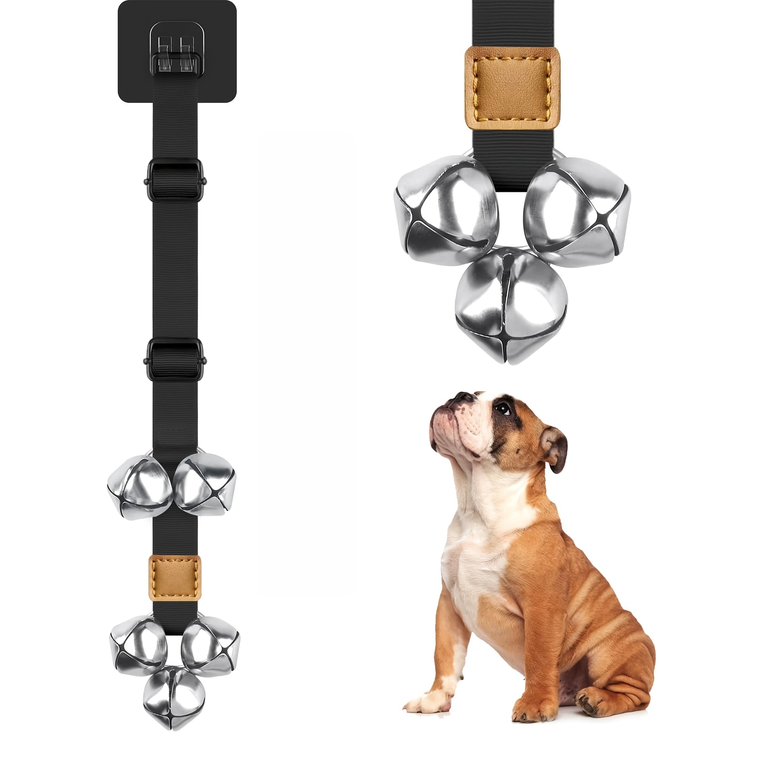 TEMU Single Or Dog Bells, Suitable For Outdoor Use, High-quality Adjustable Dog Bells That Attached To A Door Handle Or Anywhere Near The Door, With Adjustable Length And Height, Without Battery