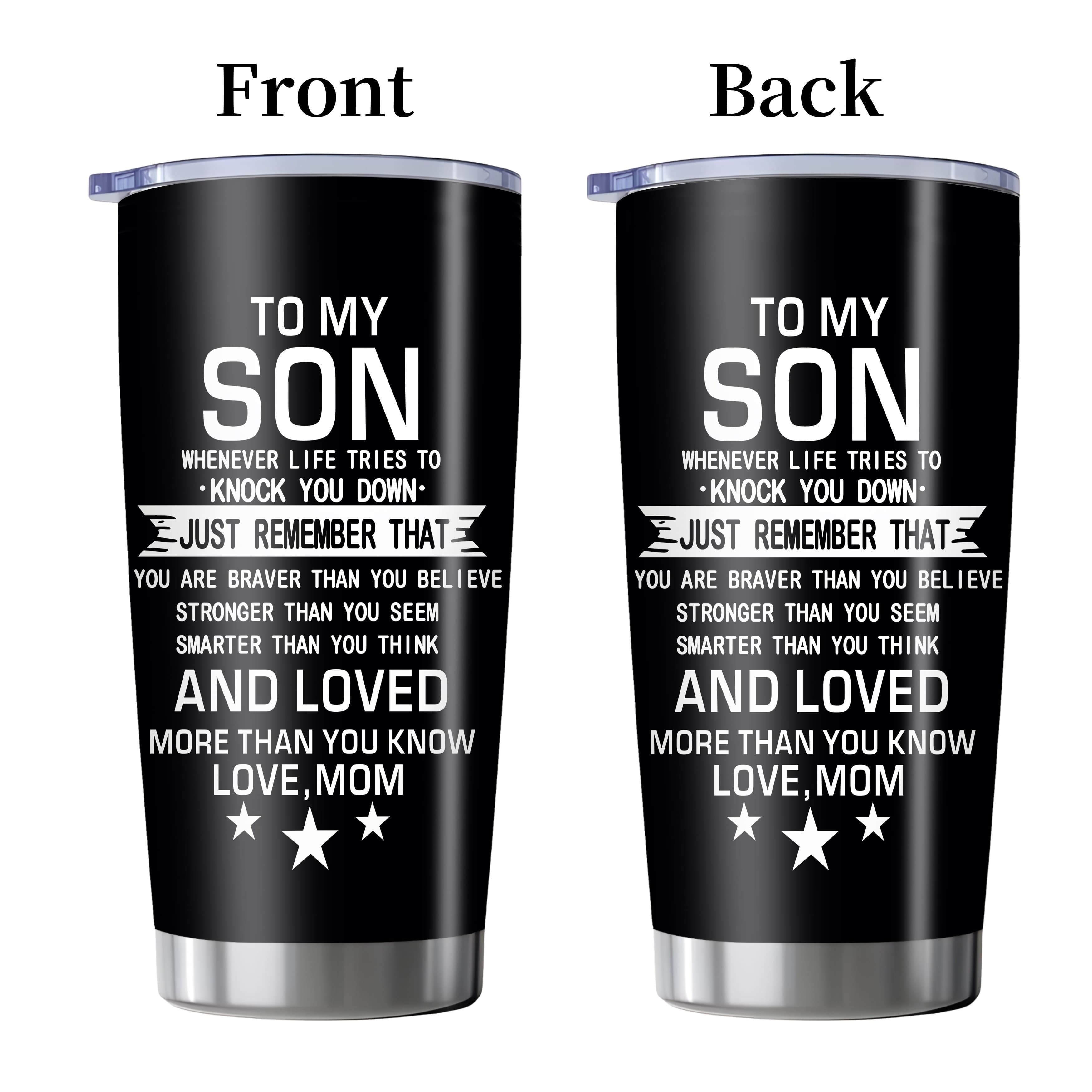 TEMU To My Son, Gifts For Son, Fathers Day Son Gifts From Mom, Gifts For Son From Mom, To My Son From Dad Mom, Birthday Gifts For Son, Best Gift Idea For Son 20oz Tumbler Mug (1pc)