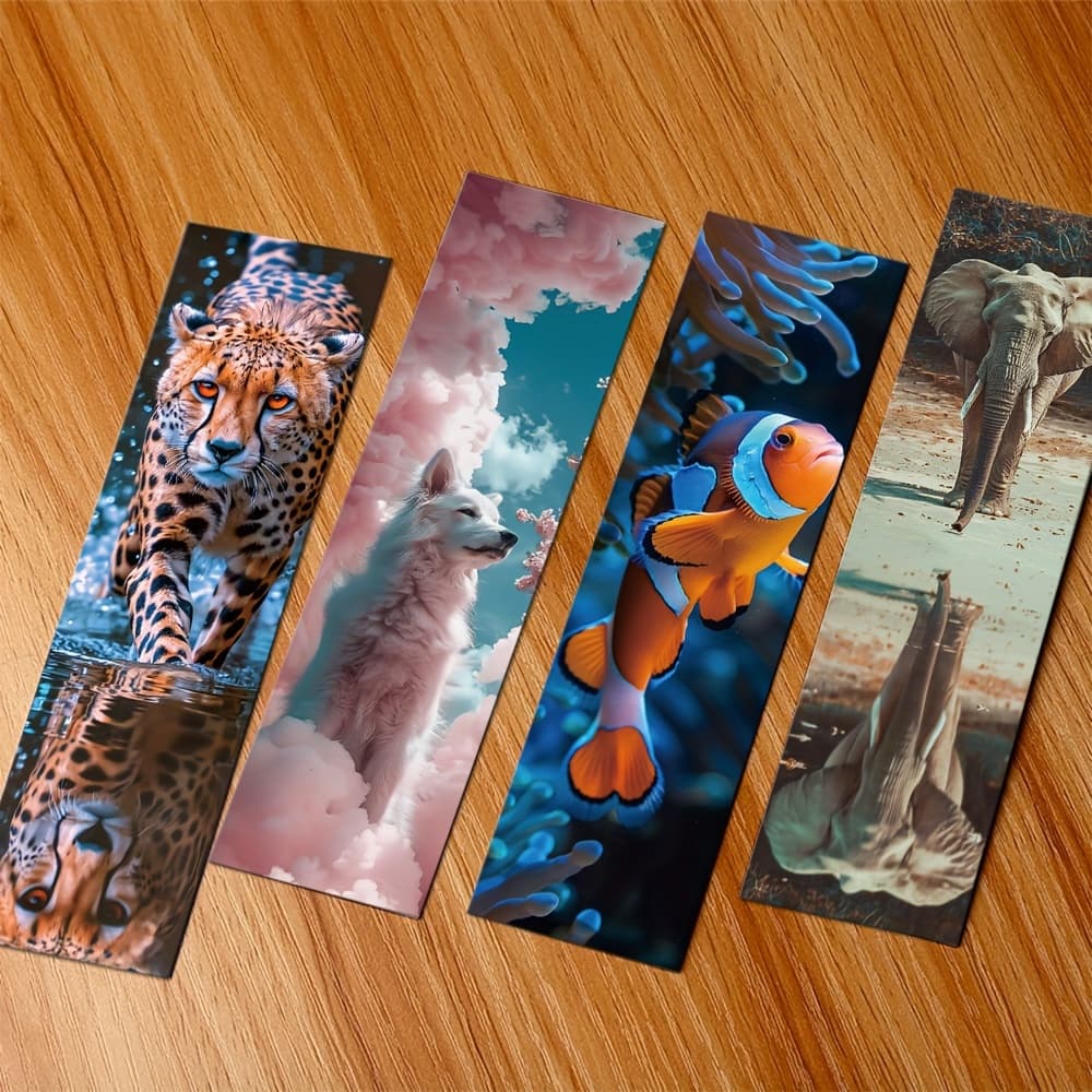 TEMU 30pcs Ywwbld Creative Bookmarks, Paper Multi-functional Reading Cards, Diy Message Cards With English Text, Cute Bookmarks