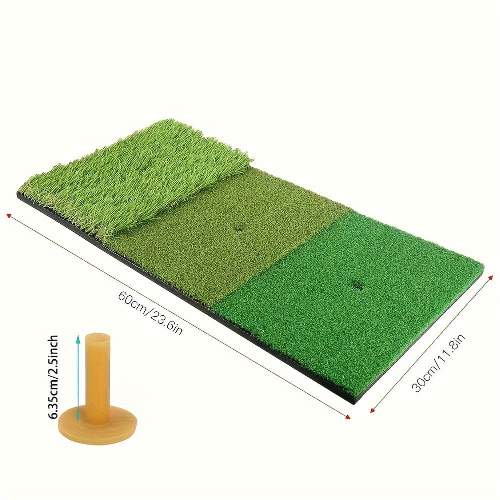 TEMU Factory Wholesale Portable Mini 30x60 3 Grass Golf Batting Pad For Indoor And Outdoor Golf Practice.
