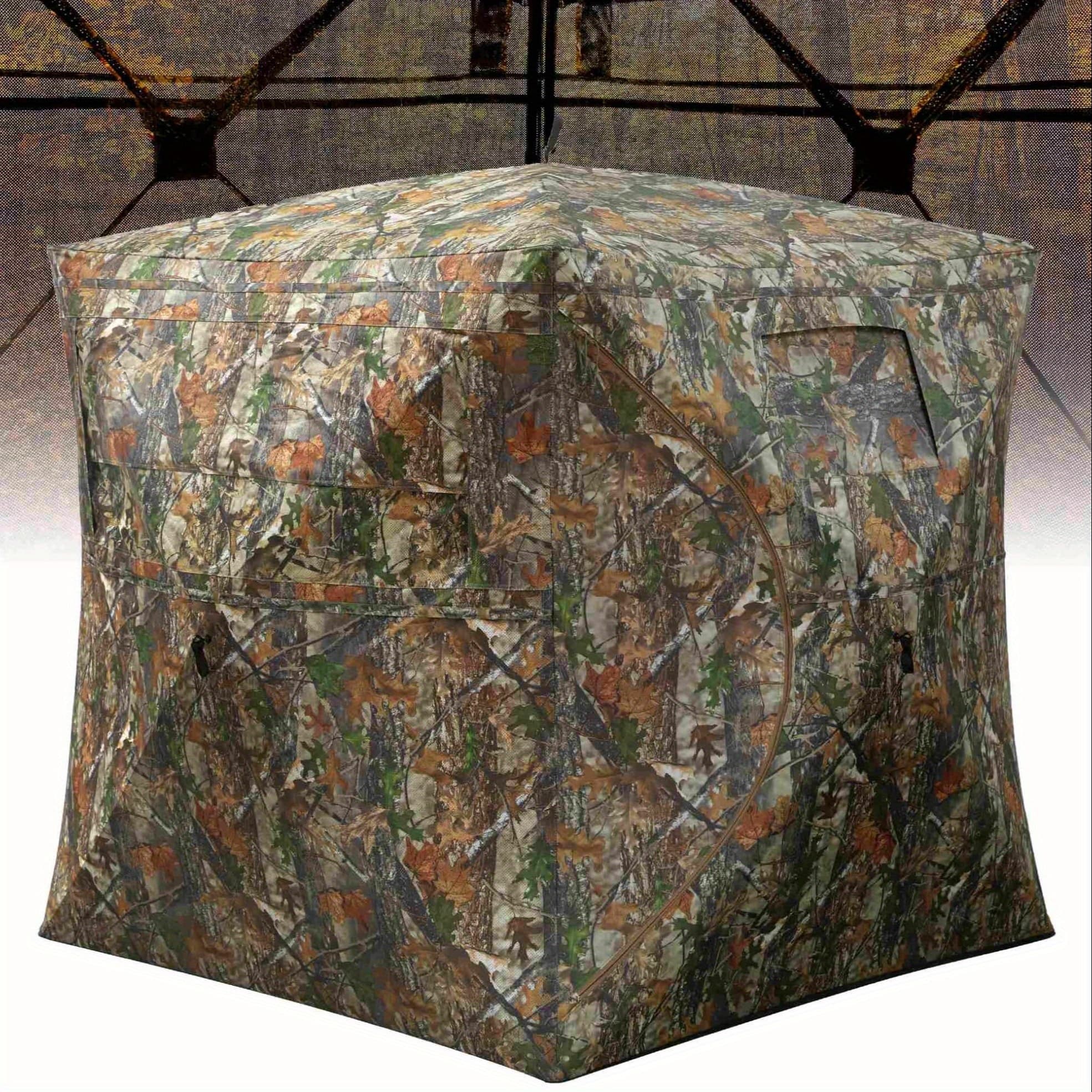 TEMU Lightweight And Waterproof Portable Hunting Shelter With 270° Visibility Windows And A Quiet Entrance, Ideal For Deer And Turkey Hunting