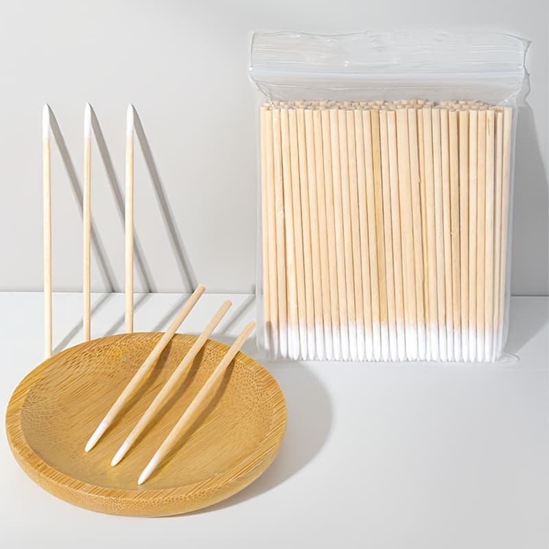 TEMU 210pcs Cleaning Swabs, Swabs (whole Pack), Multi-use Swabs For Makeup, Nail Polish Removal, Daily Ear Cleaning, For Makeup Application, Pets, Strong Tips, Portable Pack