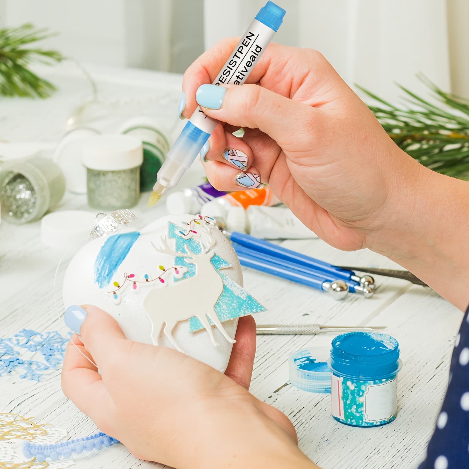TEMU 2 Sets Ceramic Craft Tools Wax Resist Pens For Pottery Glaze Refillable Ceramic Wax Pens For Decorating Under Pottery Bisque Not Contain Liquid