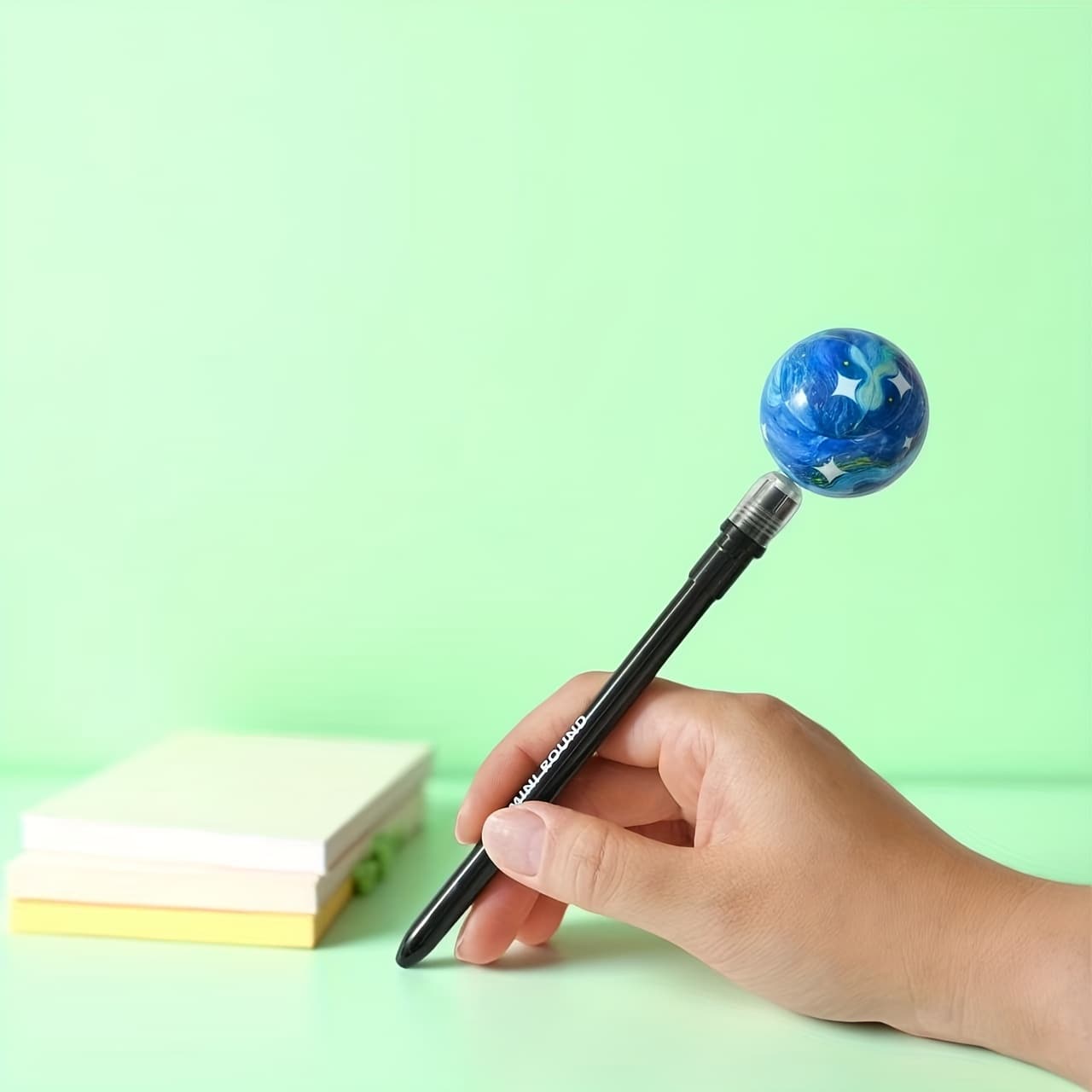 TEMU 1/2pcs Planet Levitating Pen - And Stress-, High-value 0.5mm Long Pen, Office Supplies, Gift