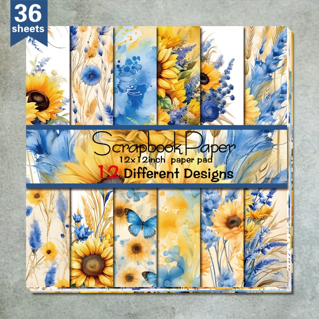 TEMU A Kit Of 36 Sheets Of 12"x12" Paper Featuring Colorful , Perfect For Decorative Gift Wrapping And Crafting