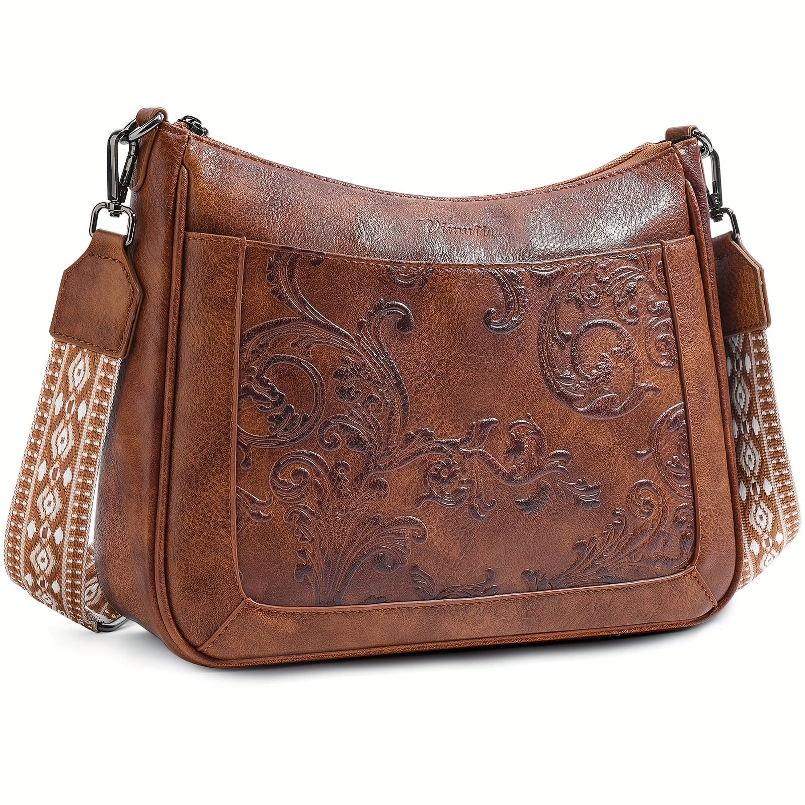 TEMU Embossed Crossbody Handbags Shoulder Bags For Women - Everyday Purse With Adjustable Strap - Ladies Bag Tote For Mom Gift